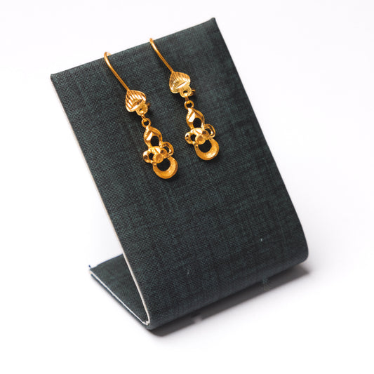 Kid's Simple Earrings (D4) - Silver 925 & Gold Plated
