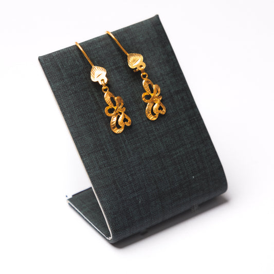 Kid's Simple Earrings (D9) - Silver 925 & Gold Plated