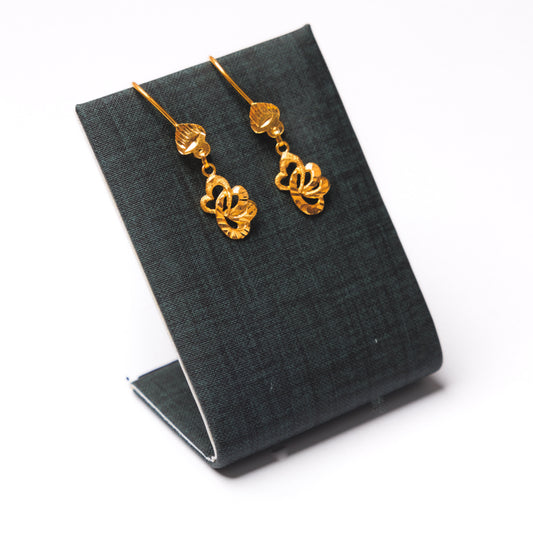 Kid's Simple Earrings (D8) - Silver 925 & Gold Plated