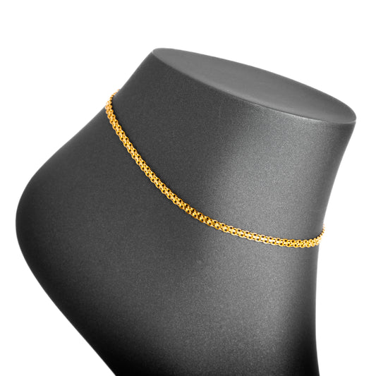 Anklet (D9) - Silver 925 & Gold Plated