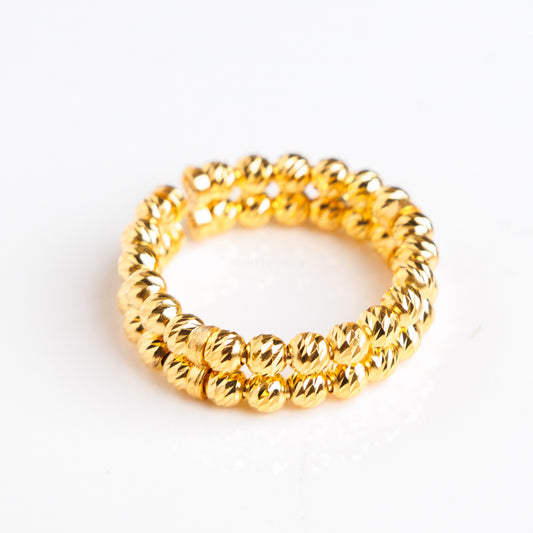 2 Line Ring | Silver 925 & Gold Plated