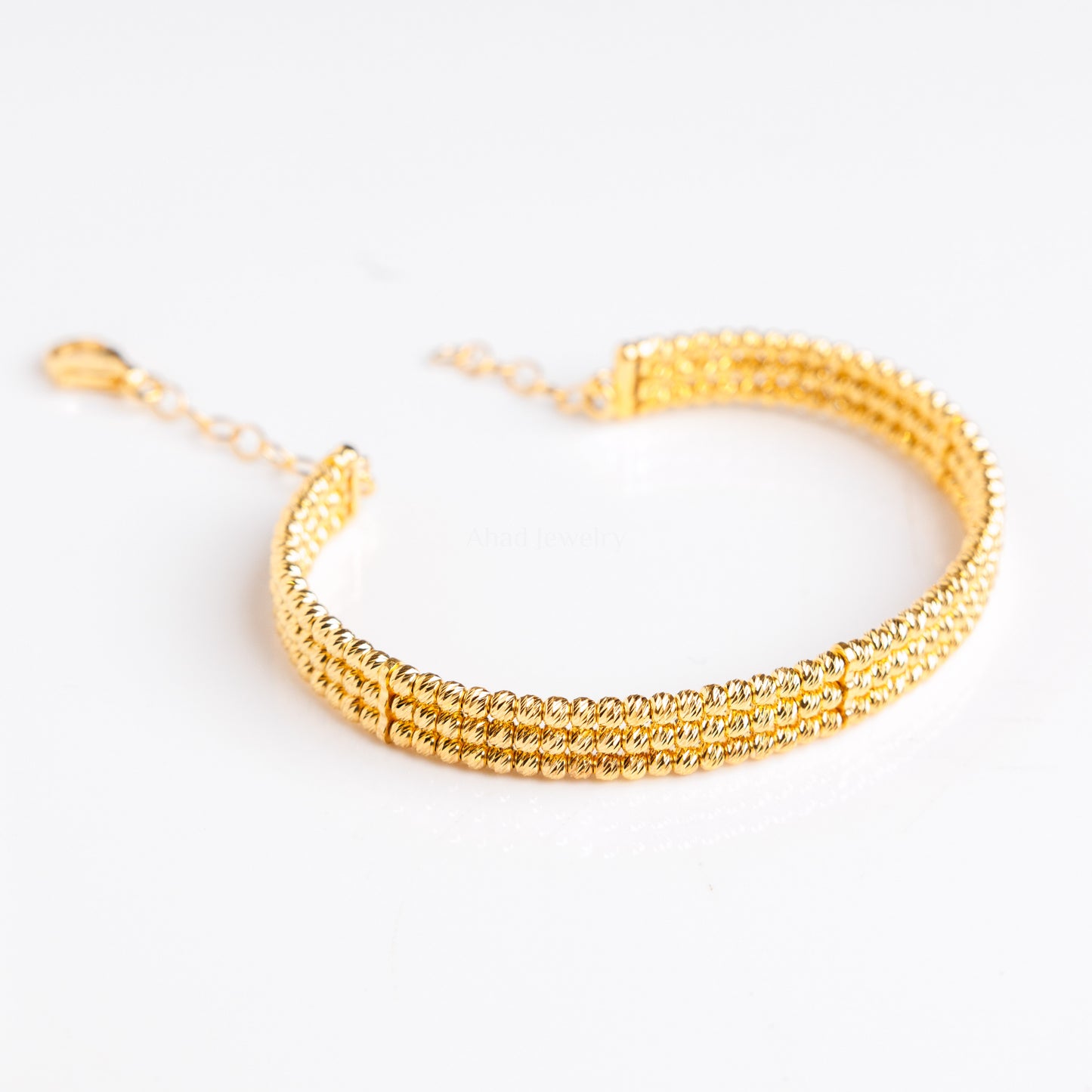 3 Line Cuff Bracelet | Silver 925 & Gold Plated