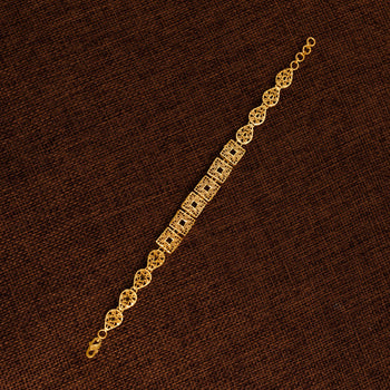 Casting Bracelet (D55) - Silver 925 & Gold Plated