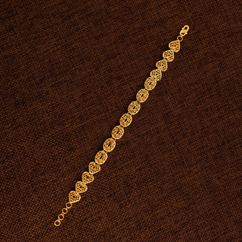 Casting Bracelet (D21) - Silver 925 & Gold Plated