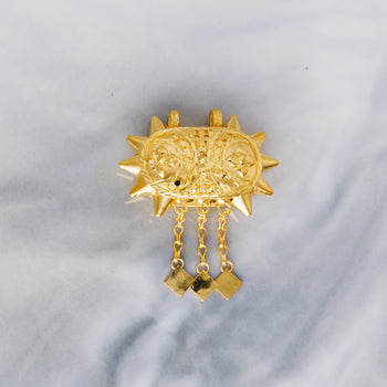 Traditional Hirz Pendant (D12) - Silver 925 & Gold Plated