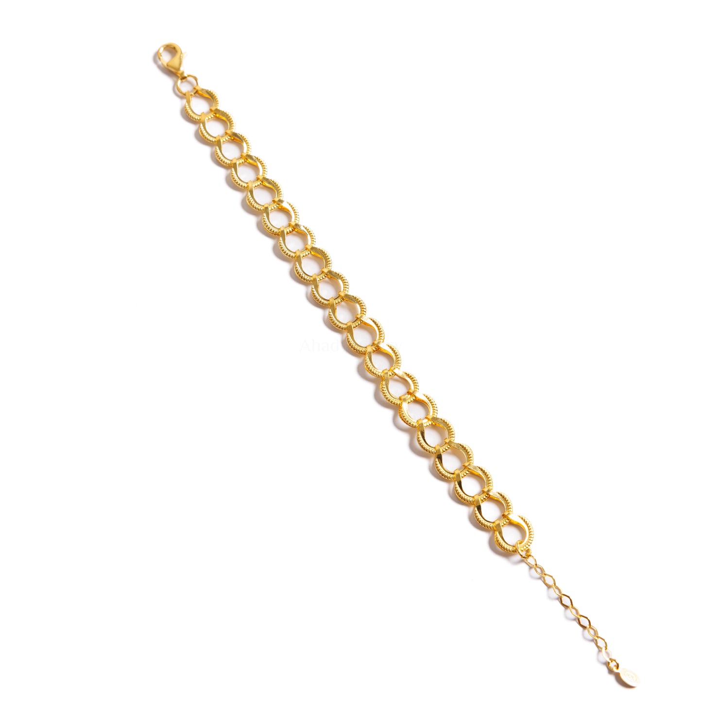 U Design Bracelet (D4) - Silver 925 & Gold Plated