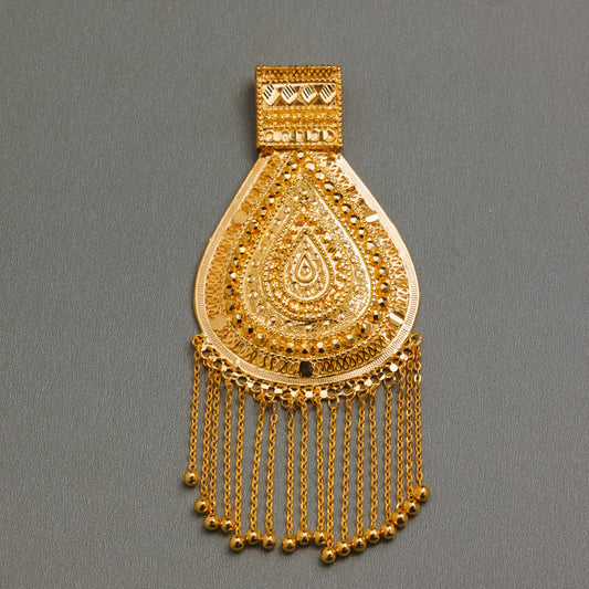 Drop Traditional Pendant (1) - Silver 925 & Gold Plated