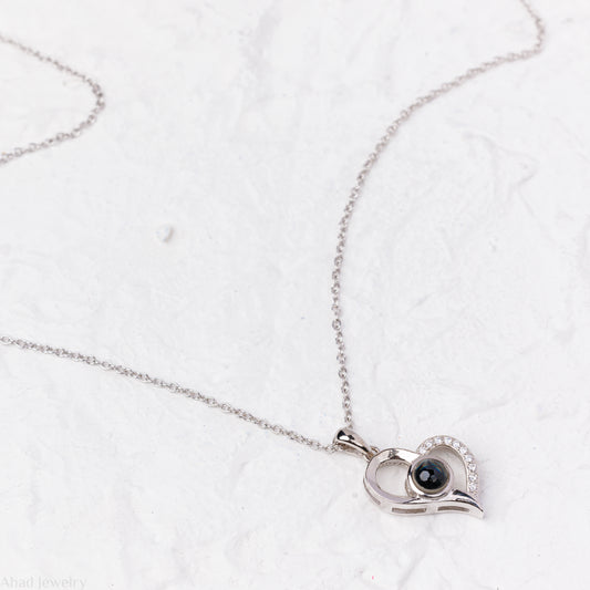 Zircon Pendant & Chain | Silver 925