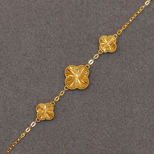 Van Cleef Bracelet (Design 3) - Silver 925 & Gold Plated