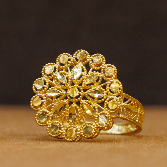 RP Flower Ring (D1) - Silver 925 & Gold Plated