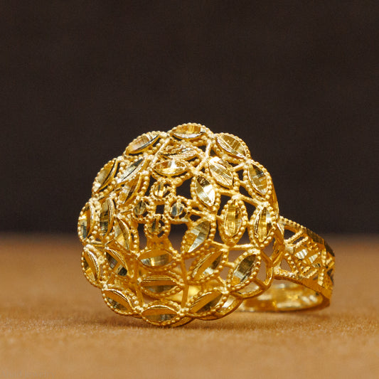 RP Flower Ring (D2) - Silver 925 & Gold Plated