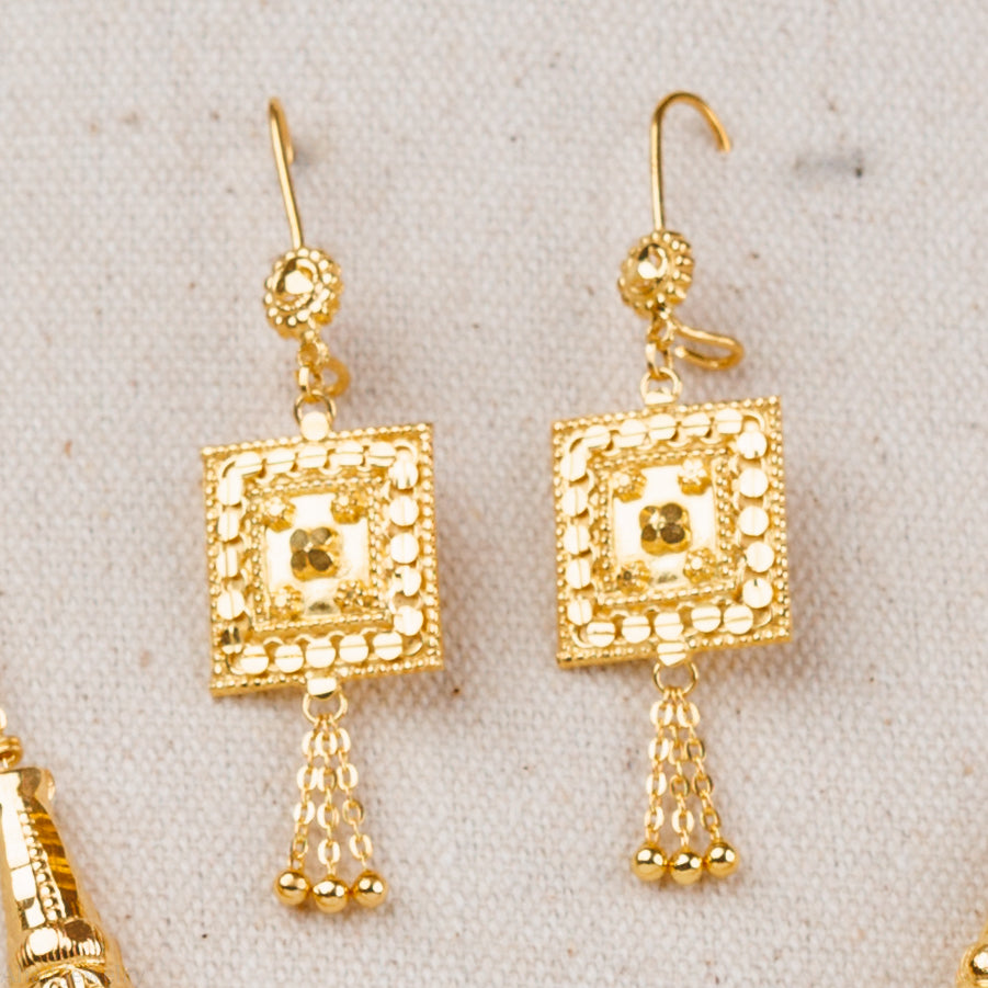 Traditional Moria (Square 1) - Silver 925 & Gold Plated